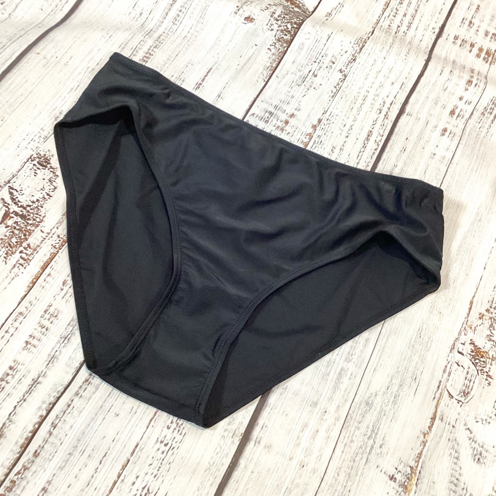 326. Black High Rise Bikini Bottom NWOT Size XL